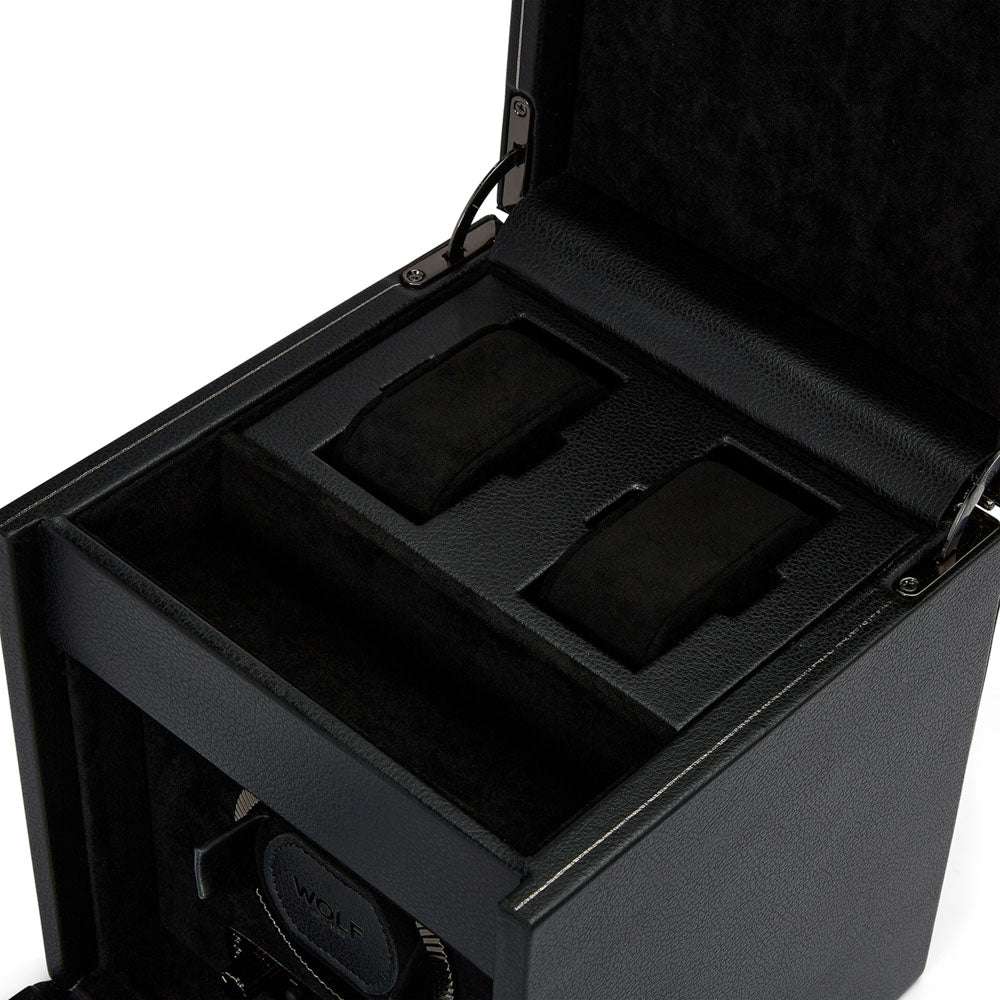 Watch winder met lade British Racing 1 horloge Wolf 1834 - Horlogerieshop.nl