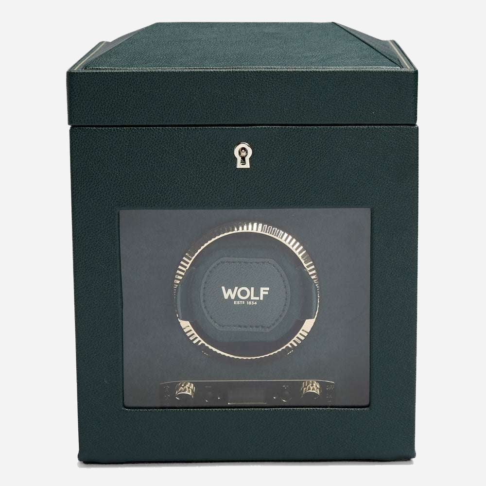 Watch winder met lade British Racing 1 horloge Wolf 1834 - Horlogerieshop.nl