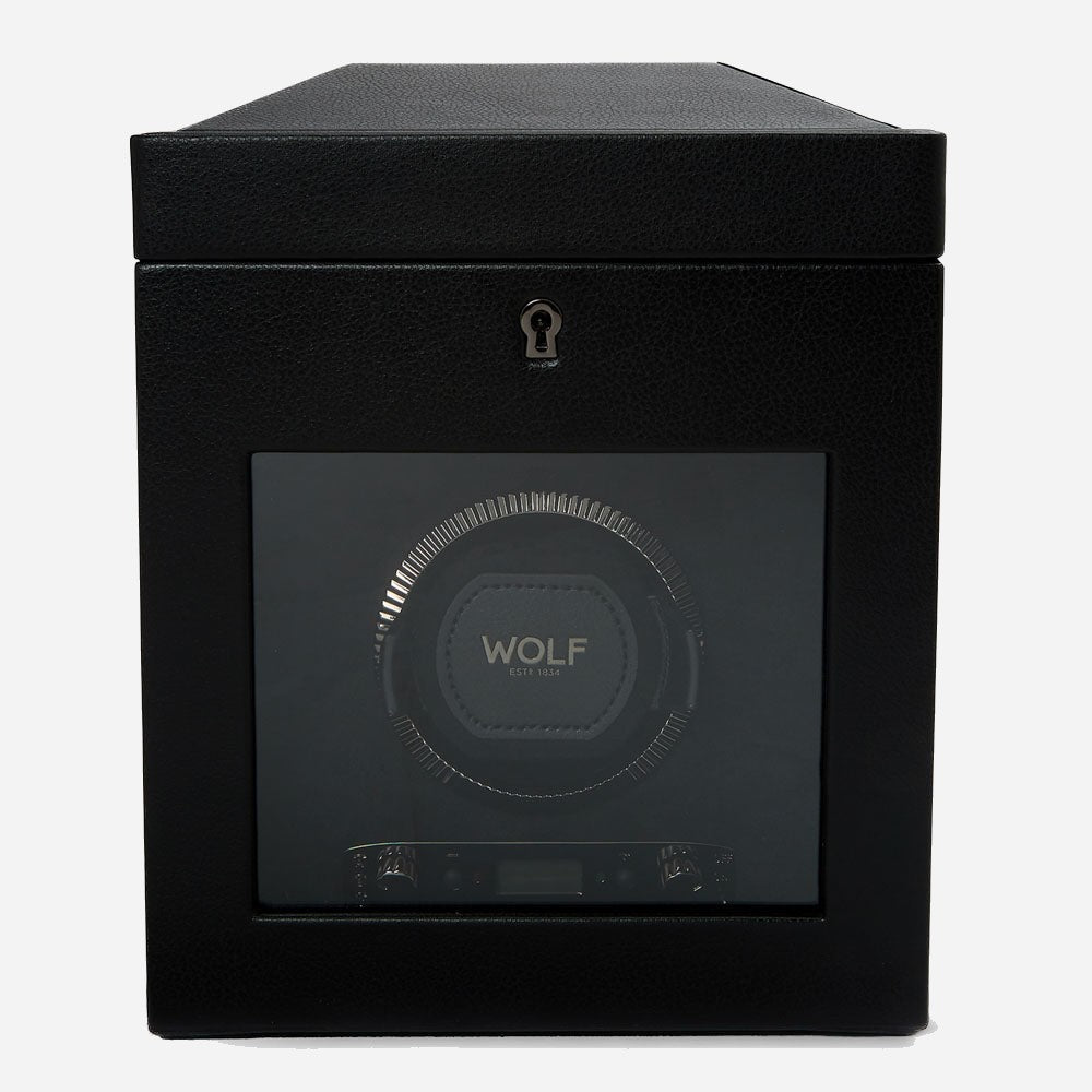 Watch winder met lade British Racing 1 horloge Wolf 1834 - Horlogerieshop.nl
