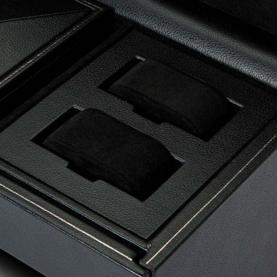 Watch winder met lade British Racing 3 horloges Wolf 1834 - Horlogerieshop.nl
