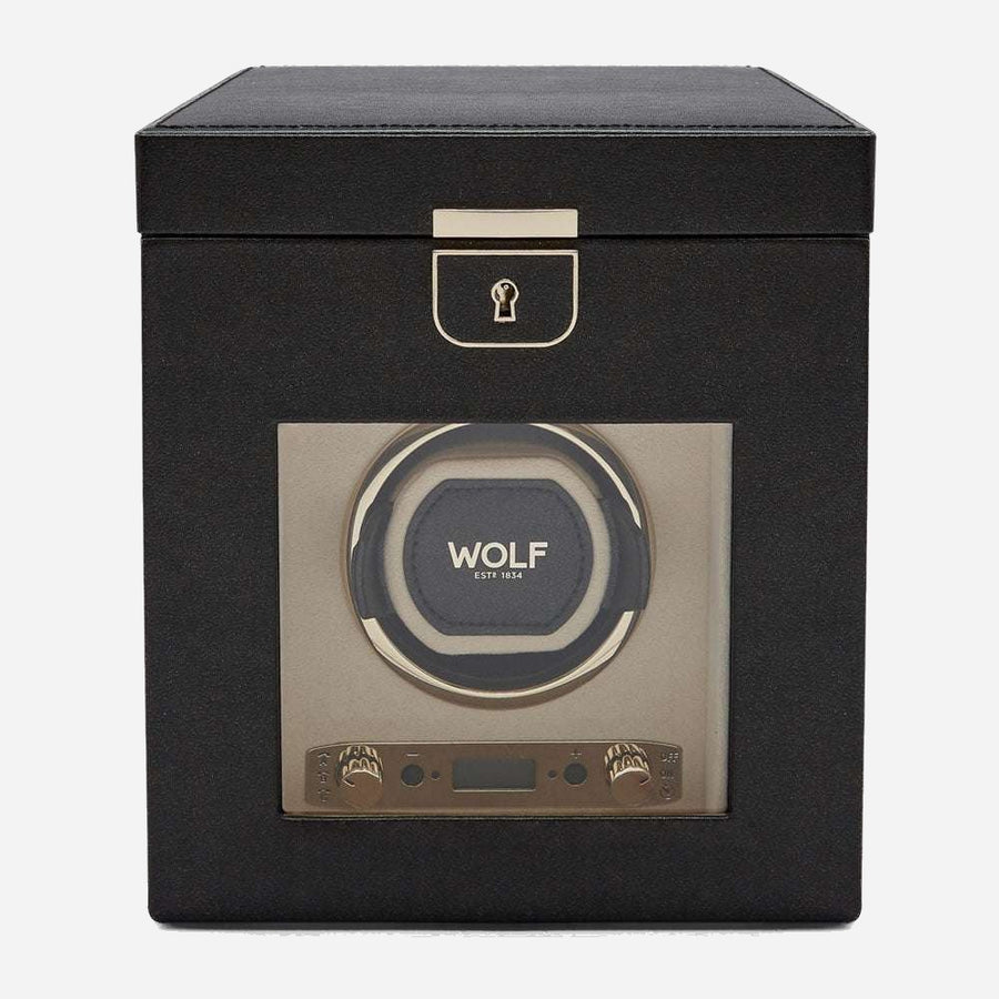 Watch winder met sierradenopslag Palermo 1 horloge Wolf 1834 - Horlogerieshop.nl
