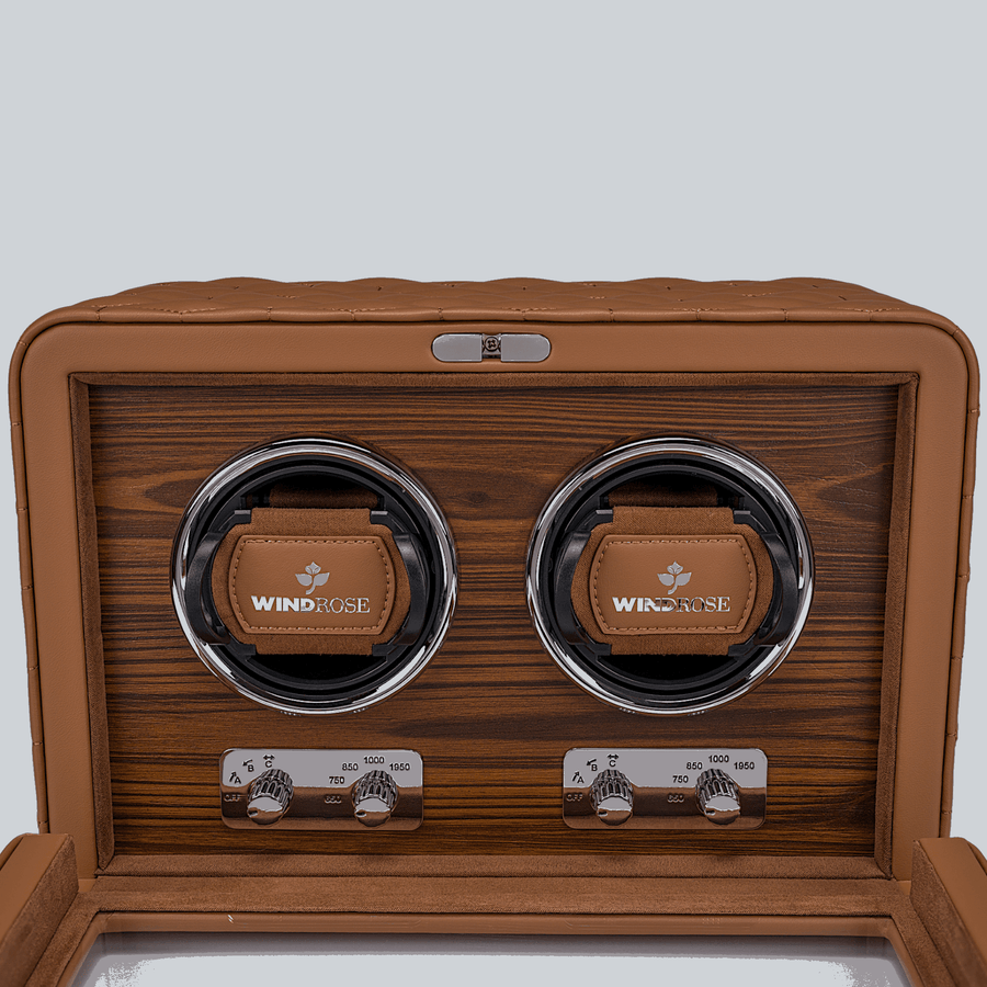 Watch Winder Noblesse 2 horloges Windrose 1967 - Horlogerieshop.nl