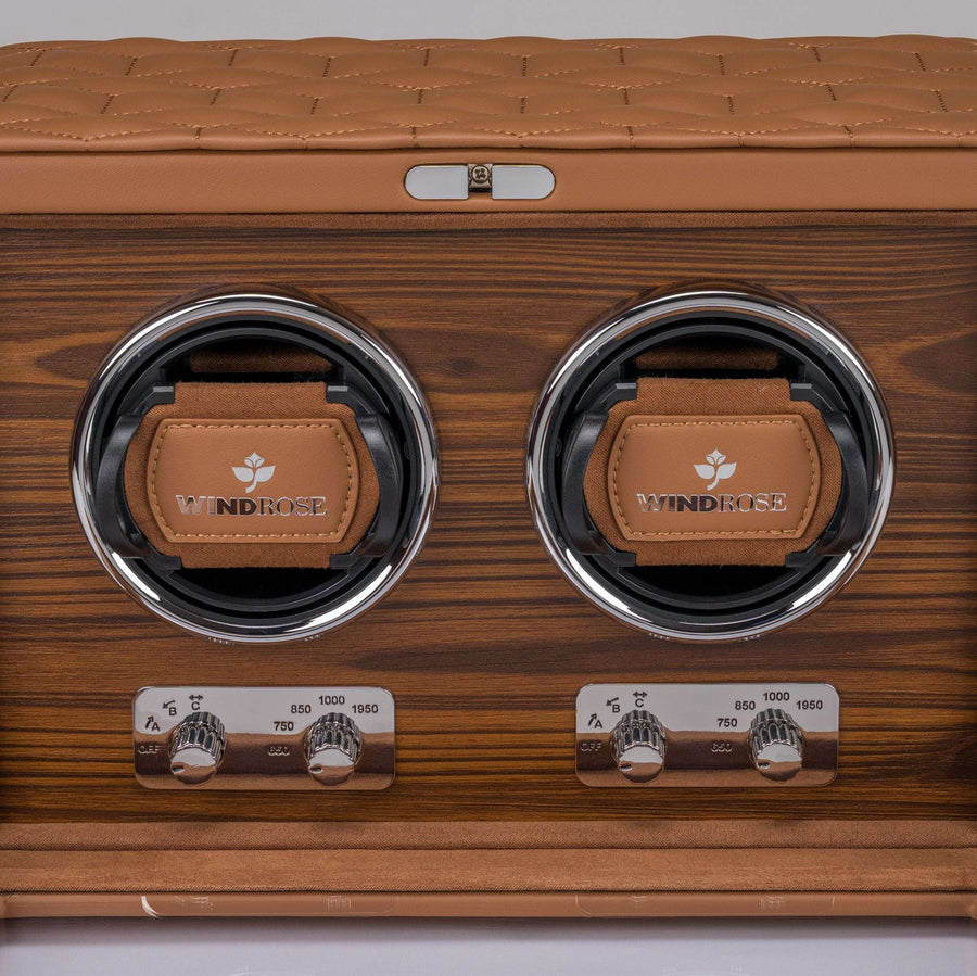 Watch Winder Noblesse 2 horloges Windrose 1967 - Horlogerieshop.nl