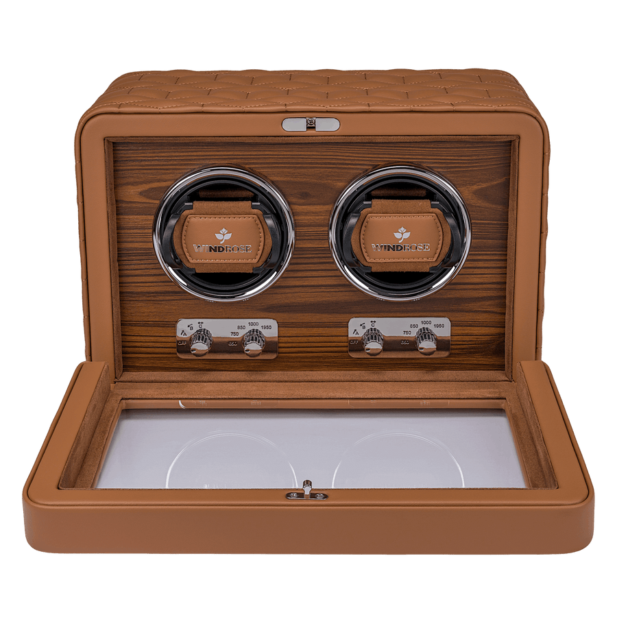 Watch Winder Noblesse 2 horloges Windrose 1967 - Horlogerieshop.nl