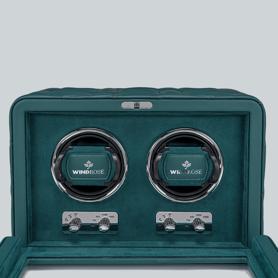Watch Winder Noblesse 2 horloges Windrose 1967 - Horlogerieshop.nl
