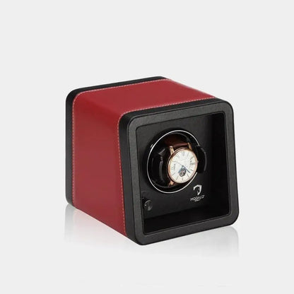 Watch winder Zwart/Rood 1 Horloge Modalo - Watch Winder - Horlogerieshop.nl