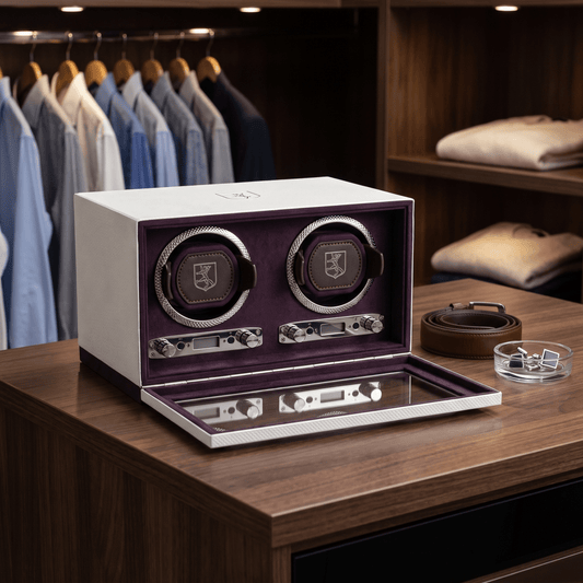 Watch winder Silver 2 Horloges Wolf 1834
