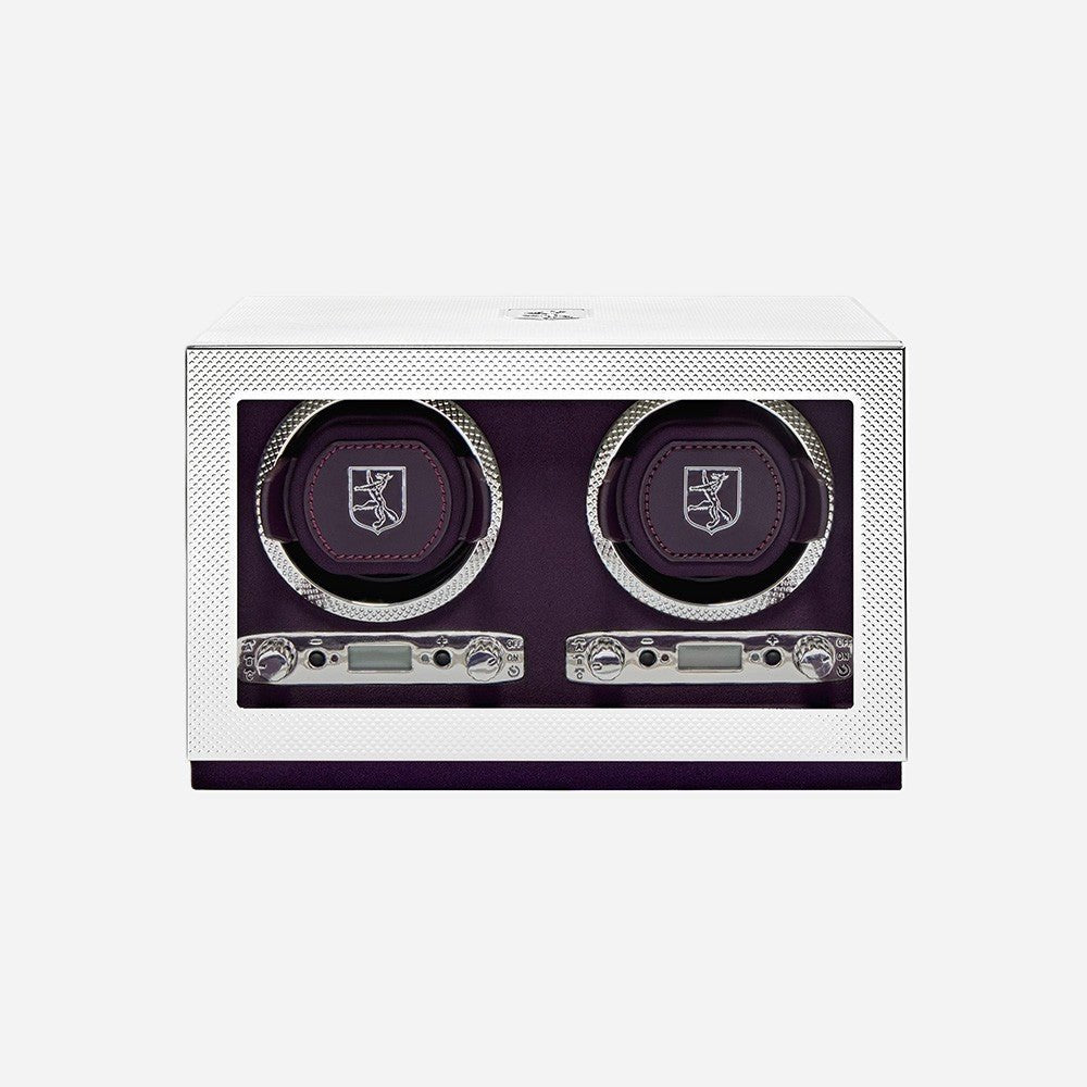 Watch winder Silver 2 Horloges Wolf 1834 - Horlogerieshop.nl