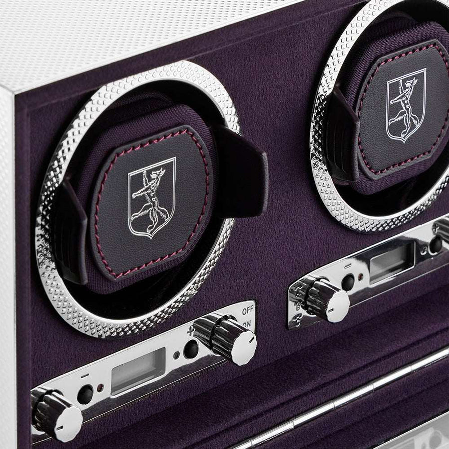Watch winder Silver 2 Horloges Wolf 1834 - Horlogerieshop.nl