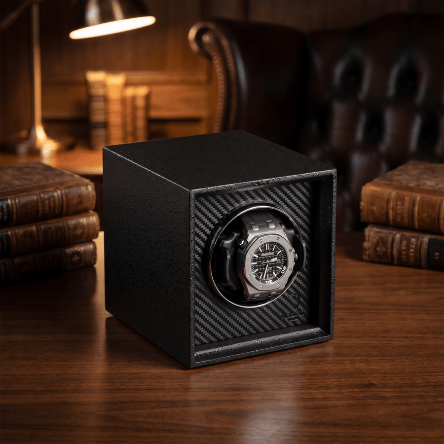 Modalo TWIST watch winder Carbon lifestyle