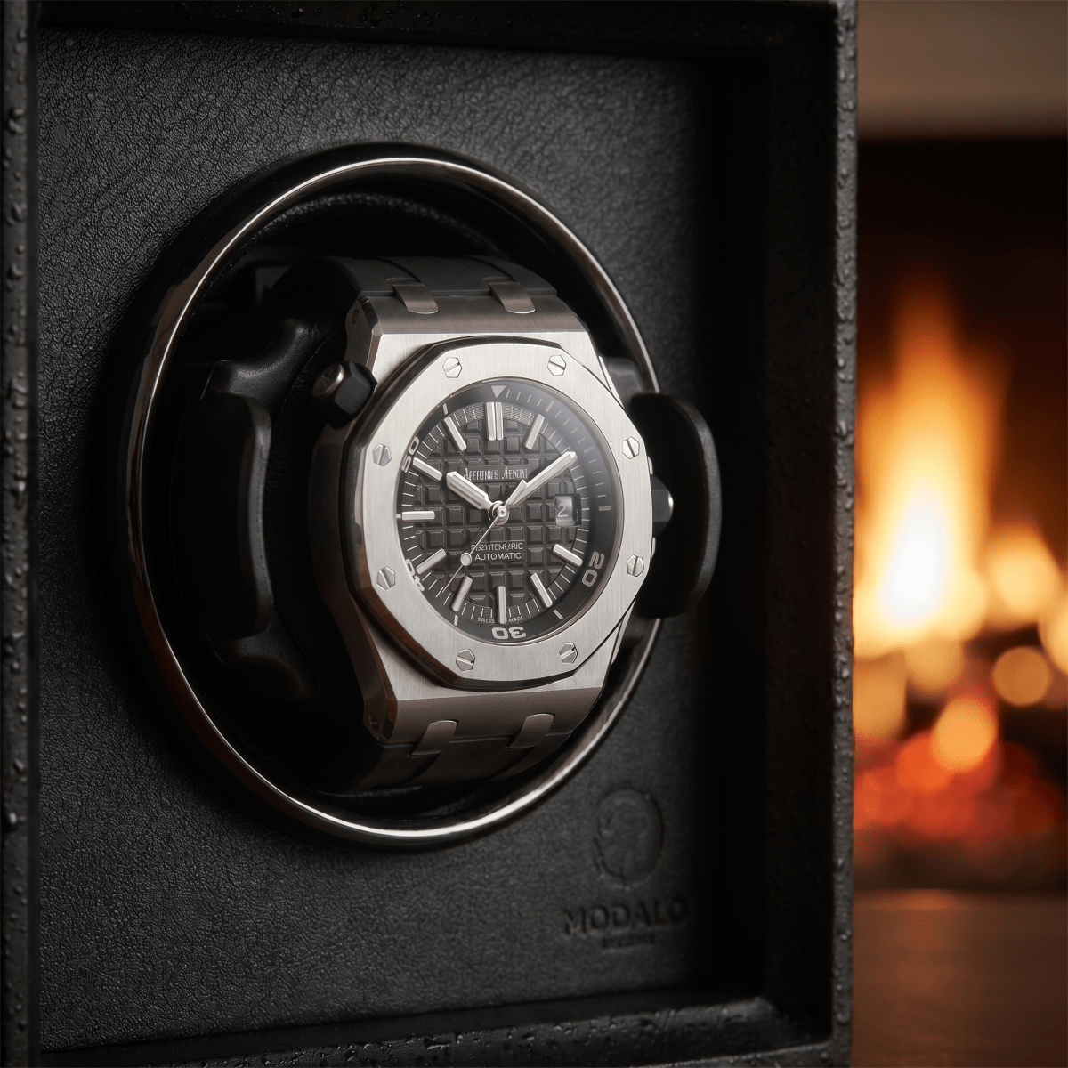 Modalo TWIST watch winder Zwart detail
