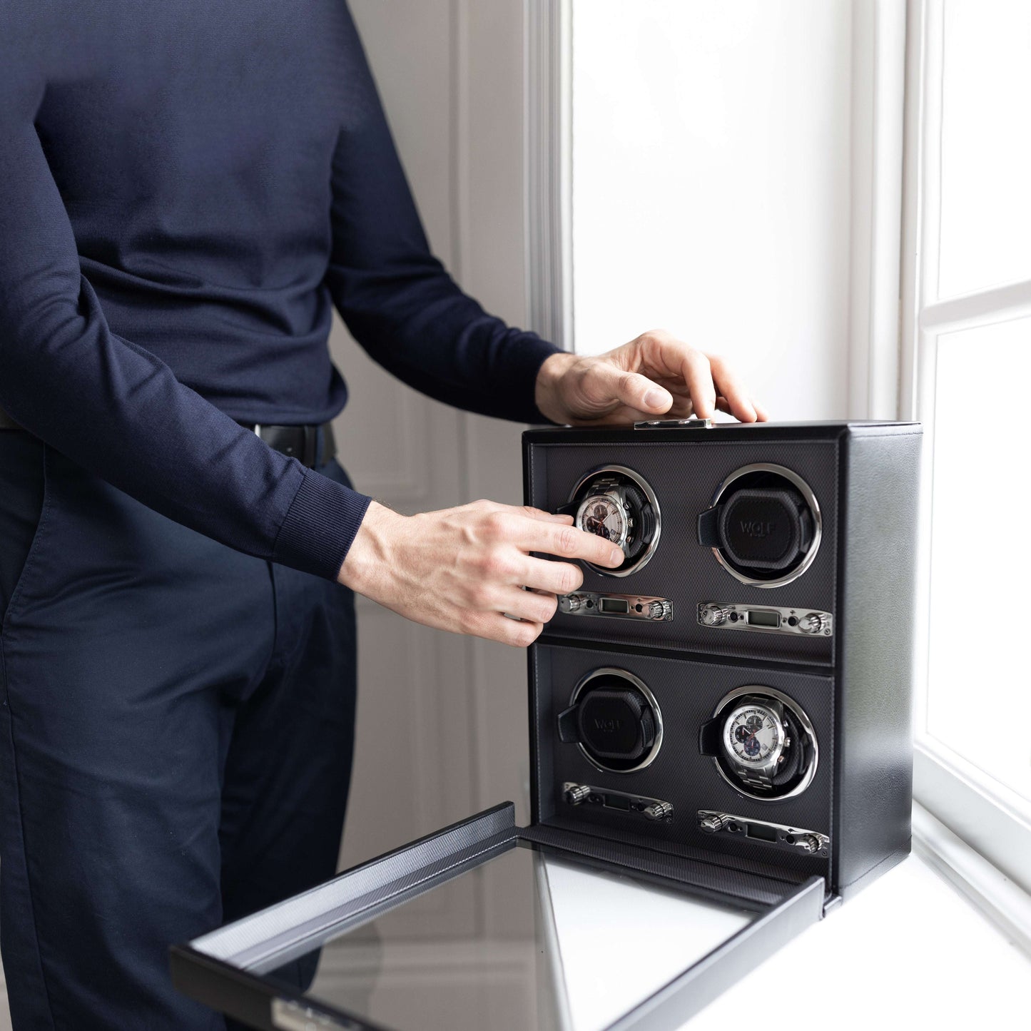 Watch winder Viceroy 4 Horloges Wolf 1834 - Horlogerieshop.nl
