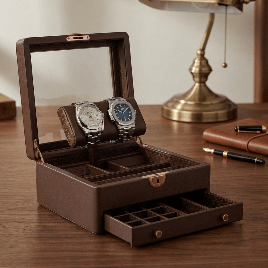 Wolf 1834 Earth horlogedoos Coffee - bureau